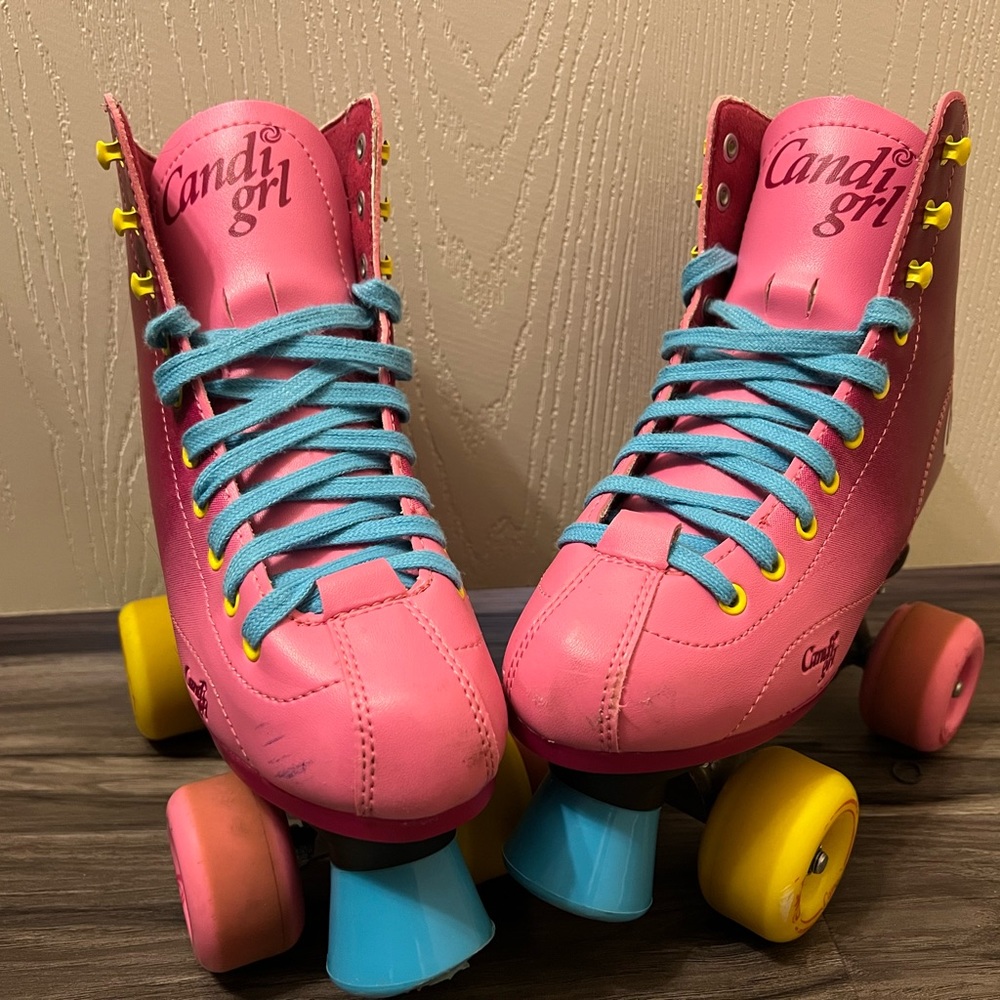 CandiGirl Sabina Pink/blue rollerskates